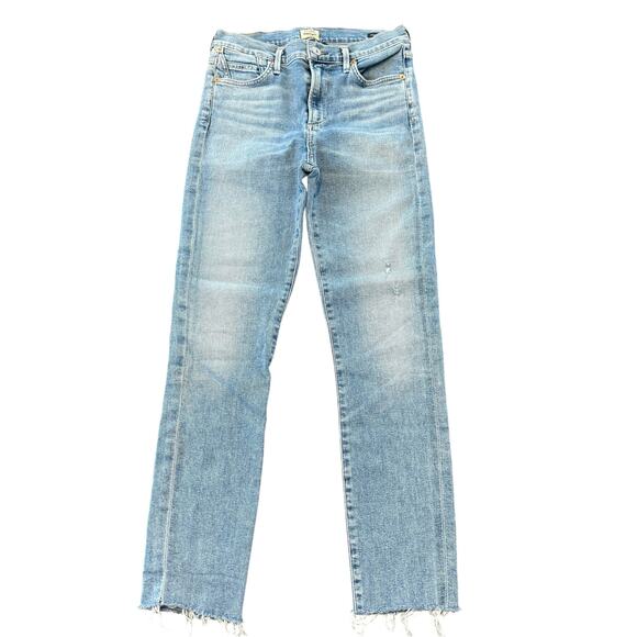 Citizens of Humanity Rocker high rise skinny jeans, light wash, ankle/cropped 27 - Picture 3 of 9